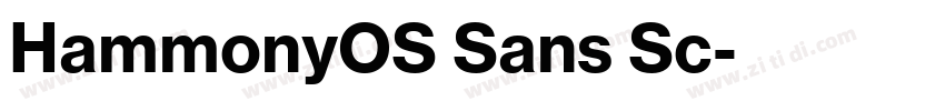 HammonyOS Sans Sc字体转换